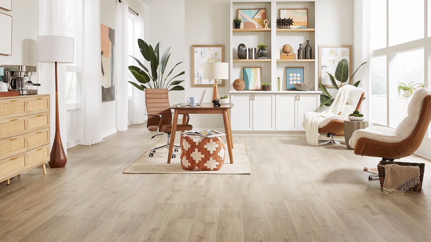 Image showcasing Hybrid Resilient Flooring - The Home Depot